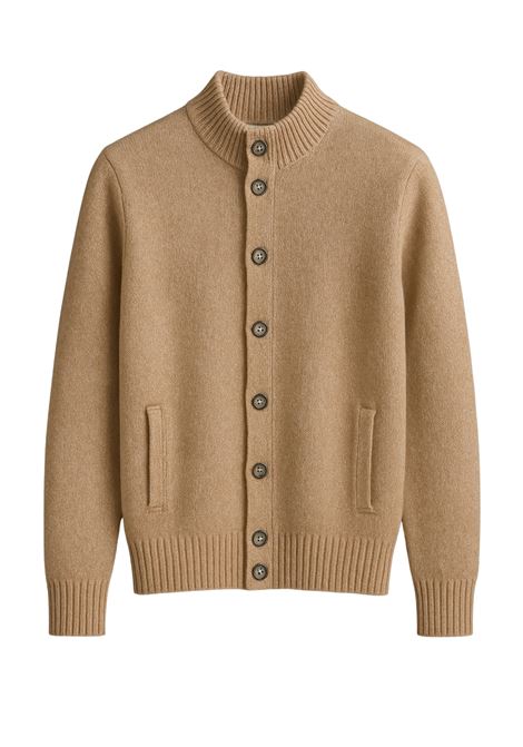 Cardigan Uomo in Lana Cavalieri Milano  Colore Tortora Cavalieri Milano | Maglieria | 87077407